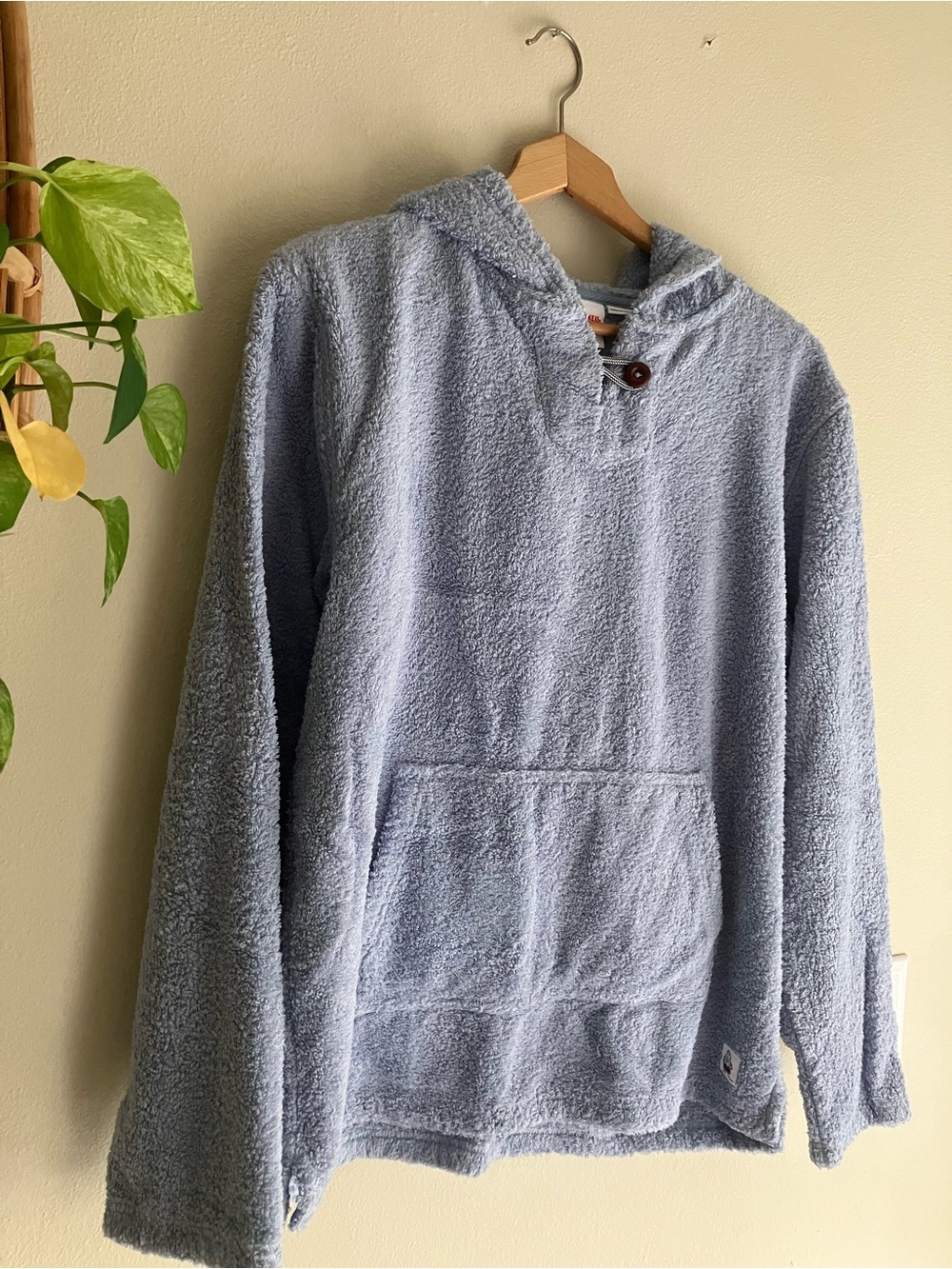 NEW Birdwell Beach Britches Terry Cloth Blue Towel Hoodie Size Medium Swim Pool